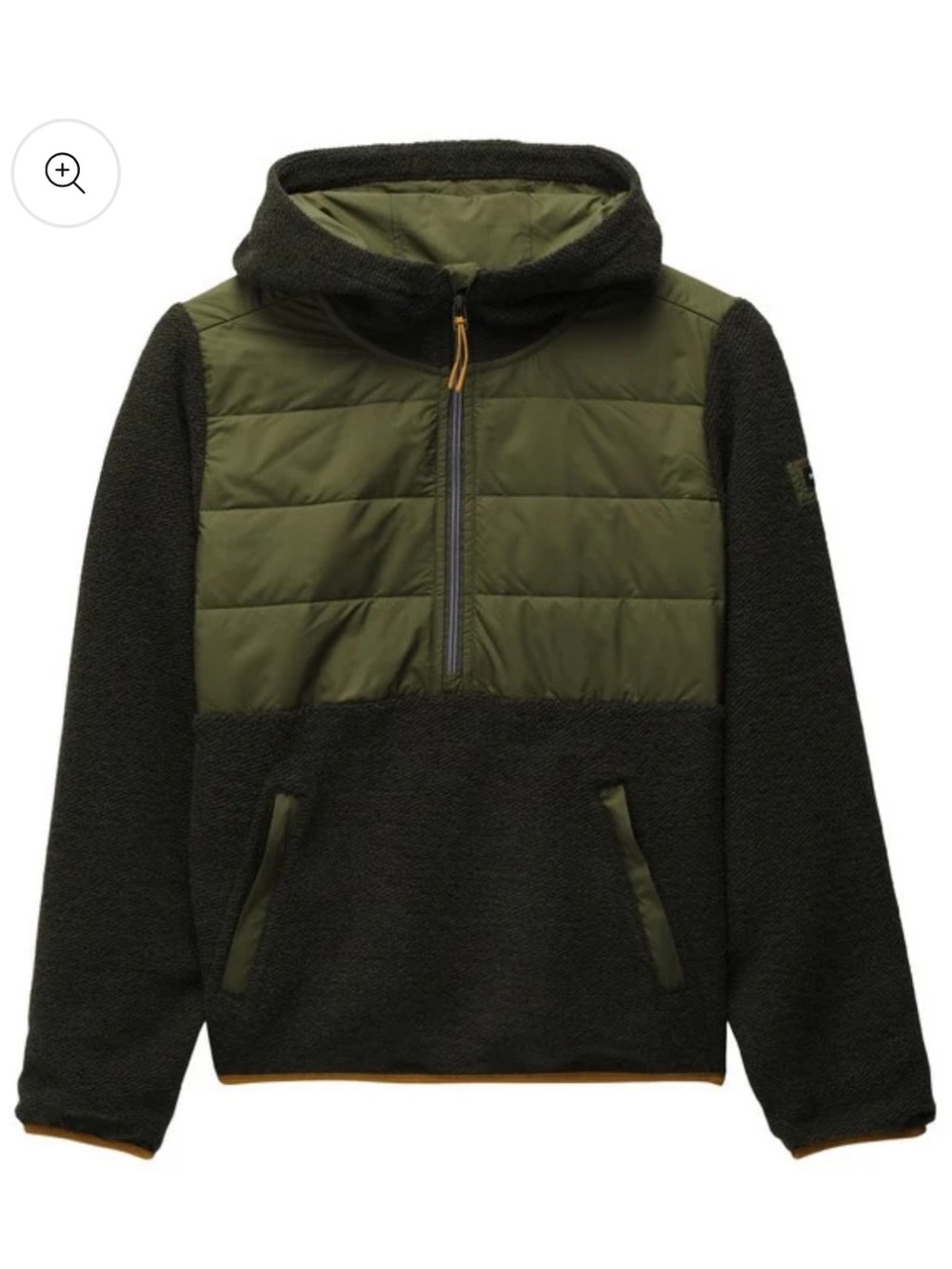 Women’s Prana Wooly Bird Fleece Half zip jacket - Black olive
